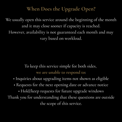 Silver Hardware Upgrade