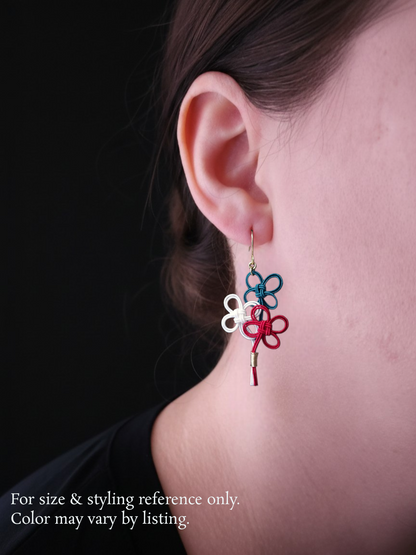 Bouquet -Teal x Dark Red x White