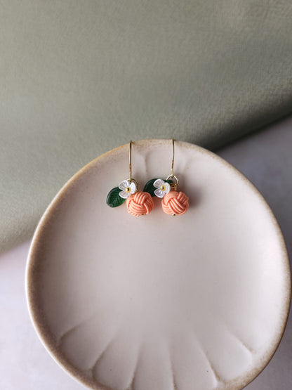 Fruits Earrings - Apricot