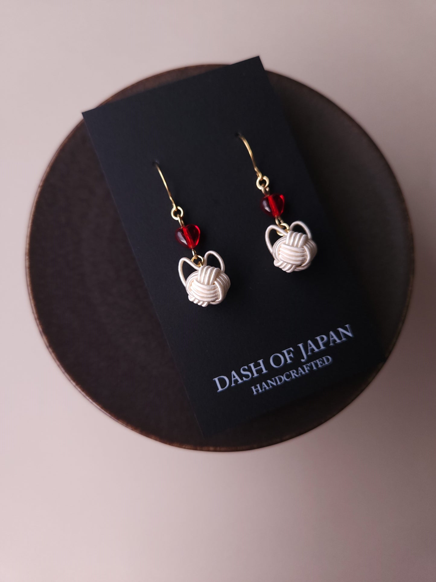 Cat and Heart  - White x Red