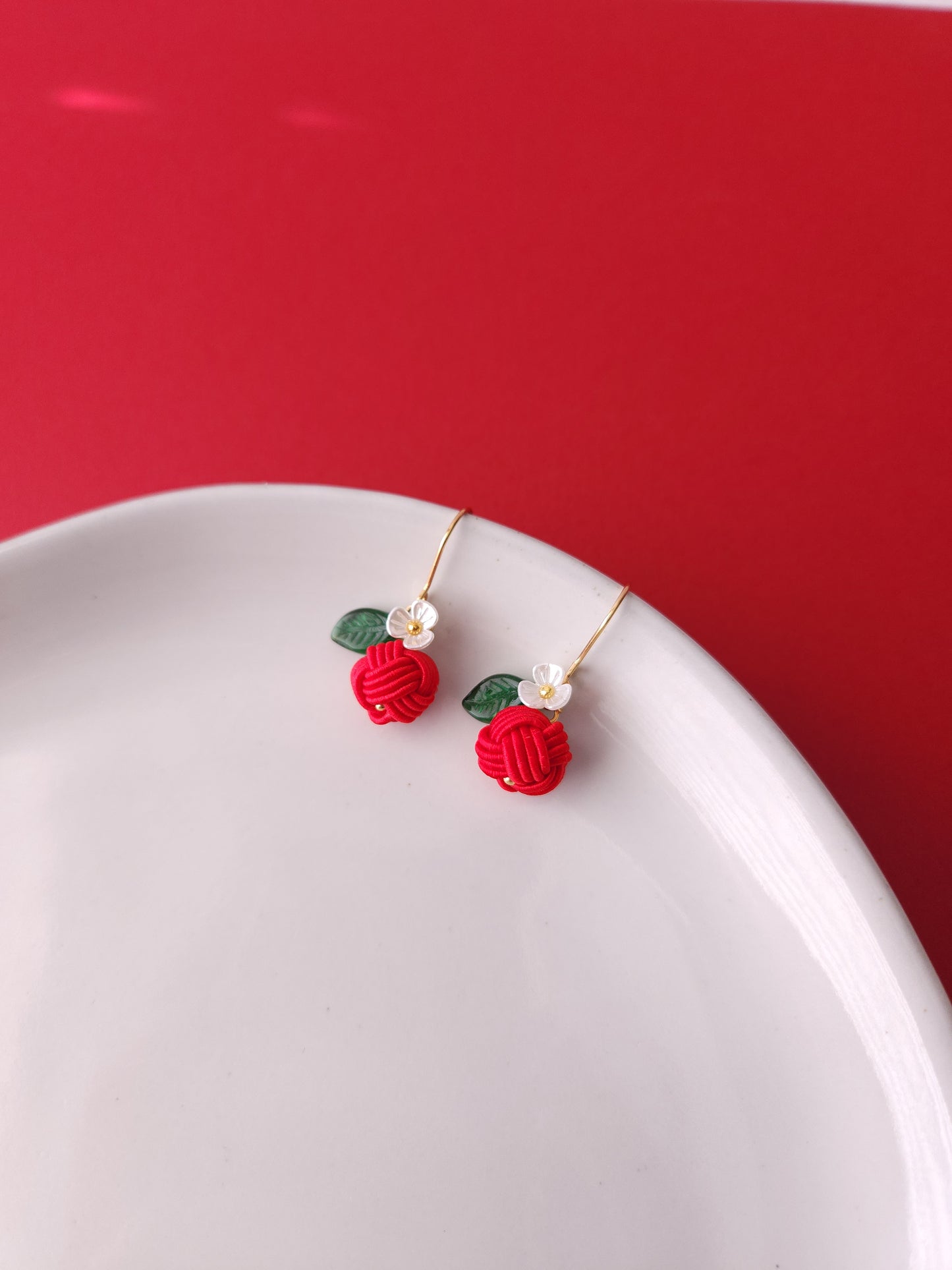 Fruits Earrings - Apple
