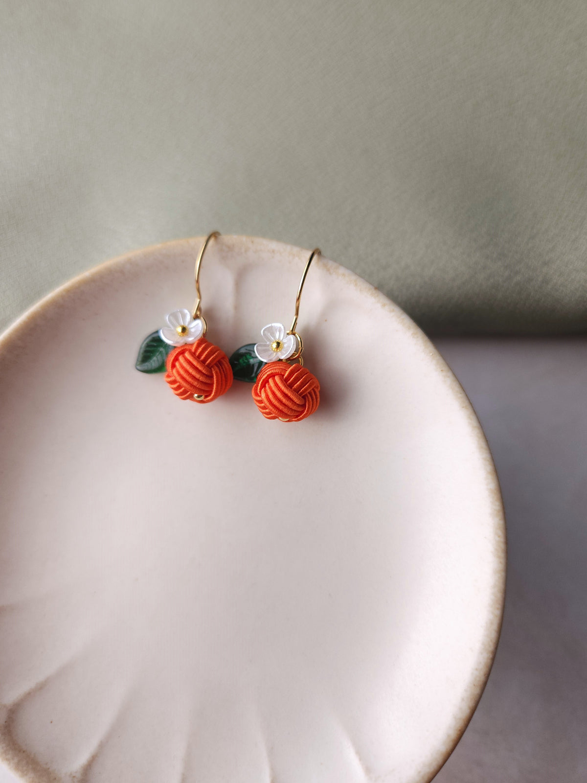Fruits Earrings - Orange