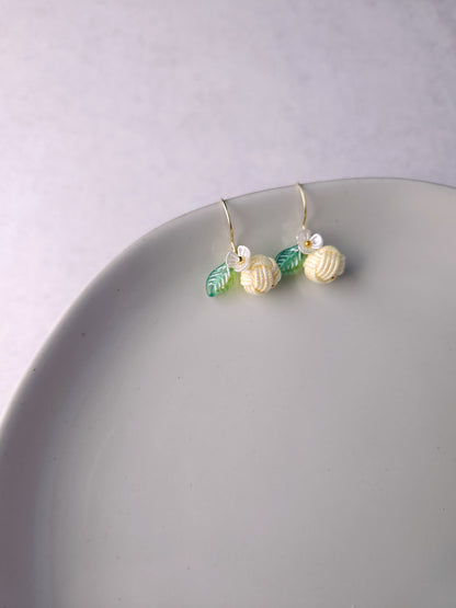 Fruits Earrings - Holographic Yellow