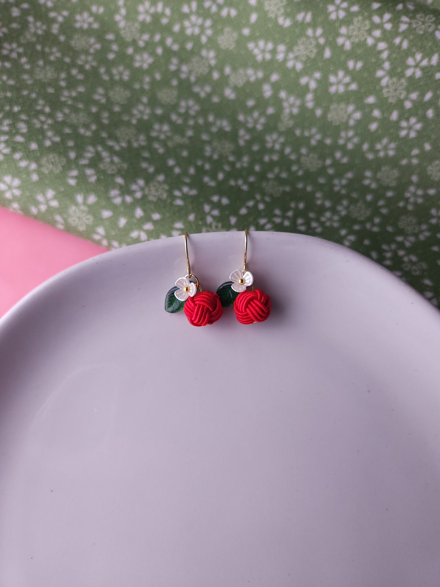 Fruits Earrings - Apple