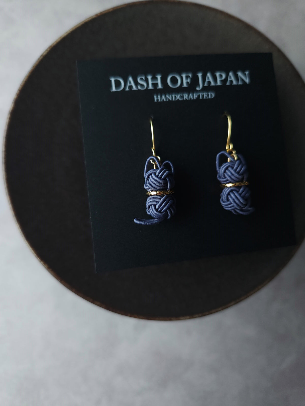 Cat Earrings - Blue Gray