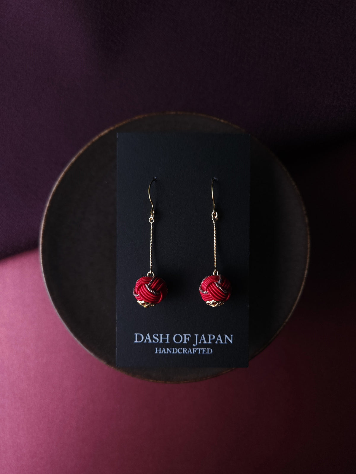 Long Drop -Dark  Red
