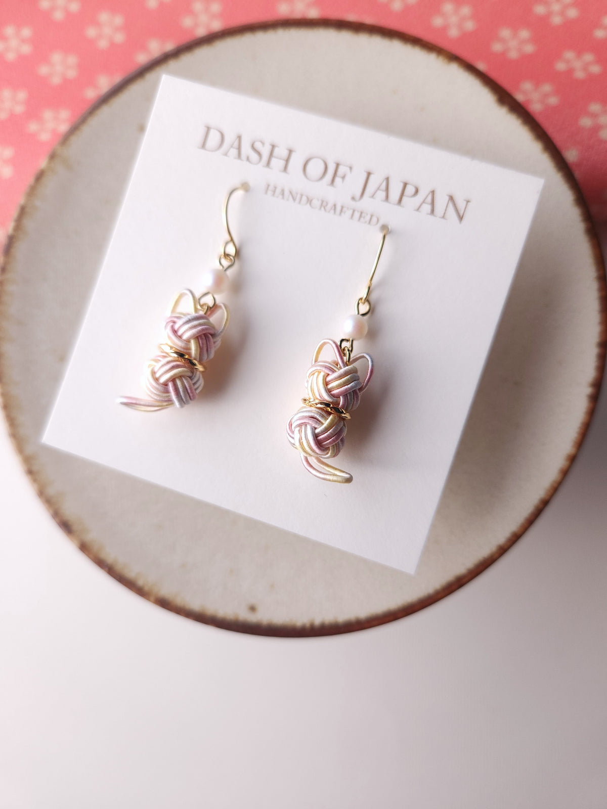 Cat Earrings - Sakura Pink