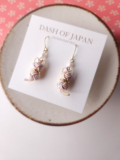 Cat Earrings - Sakura Pink