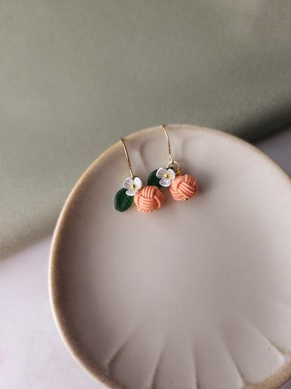 Fruits Earrings - Apricot
