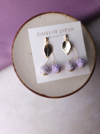 Fluffy Cherry Drop - Lilac Purple