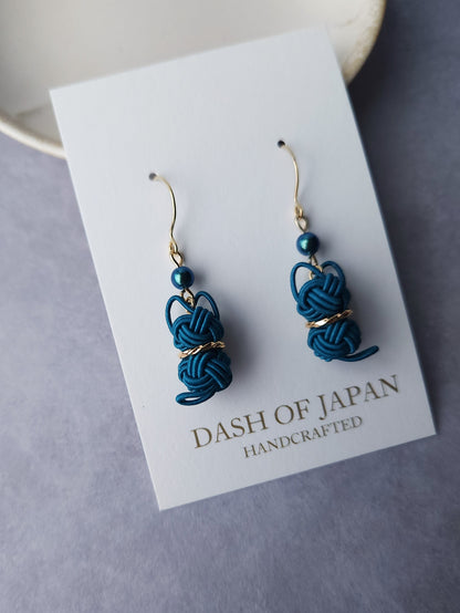 Cat Earrings  - Teal Green