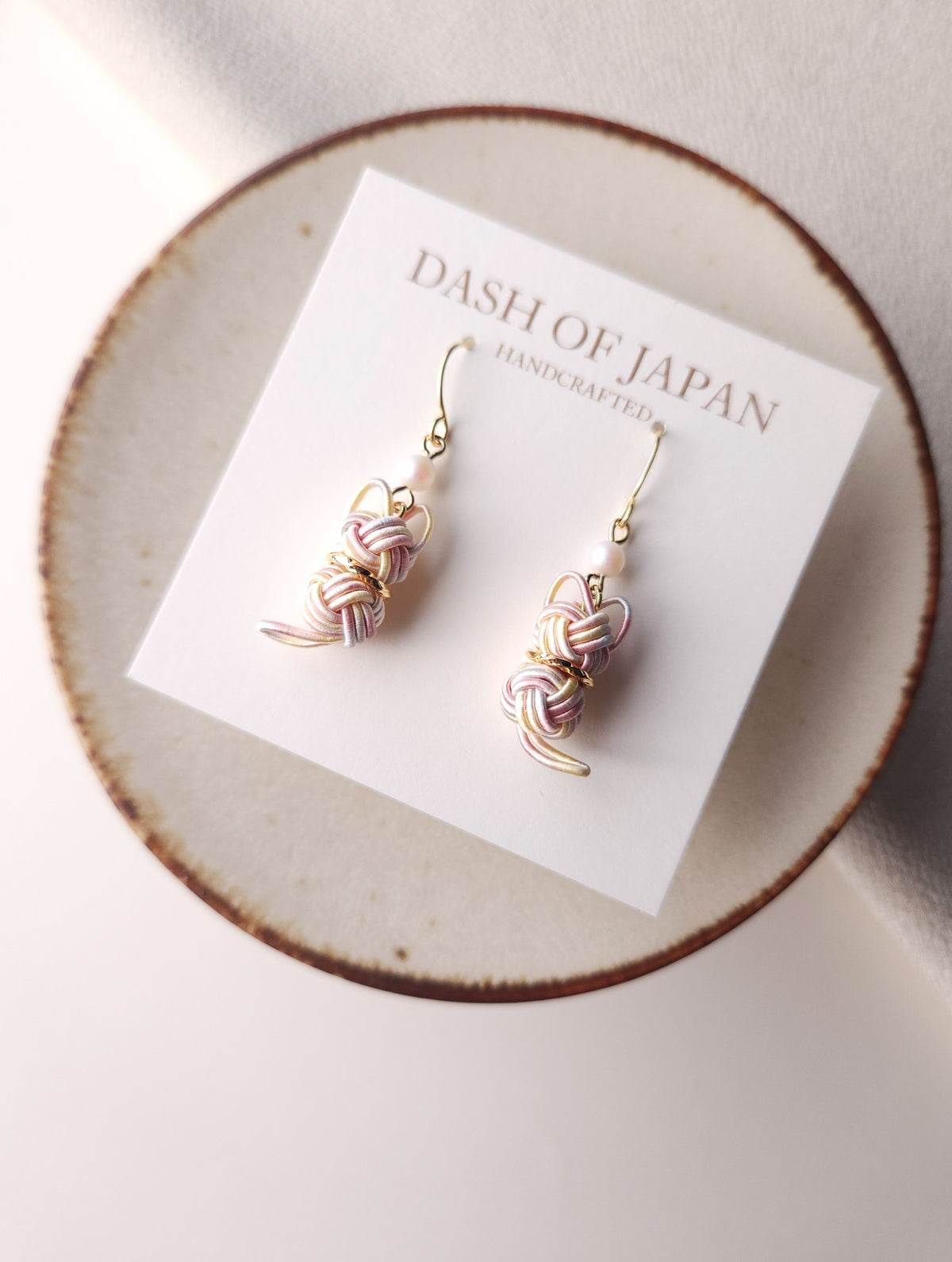 Cat Earrings - Sakura Pink