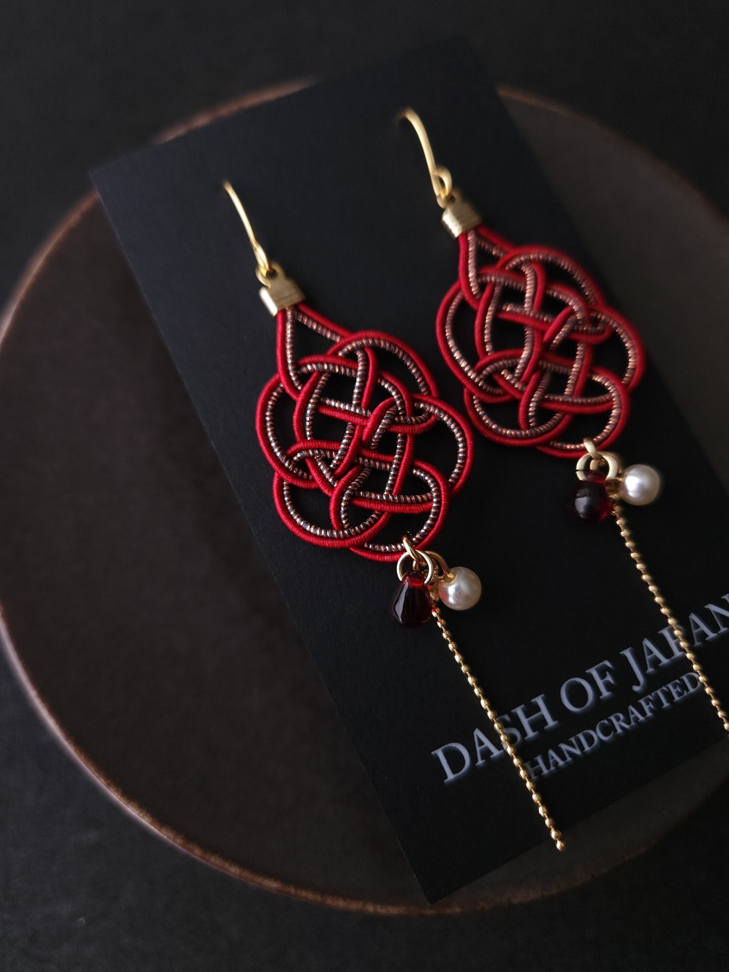 Geometric - Wine Red