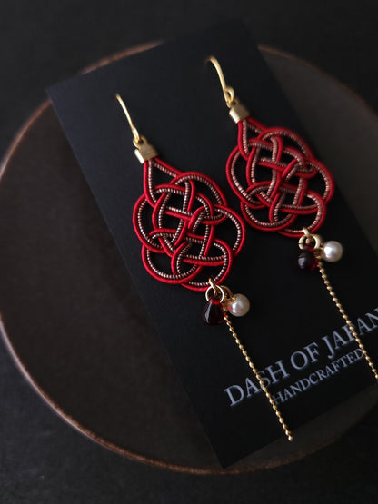Geometric - Wine Red