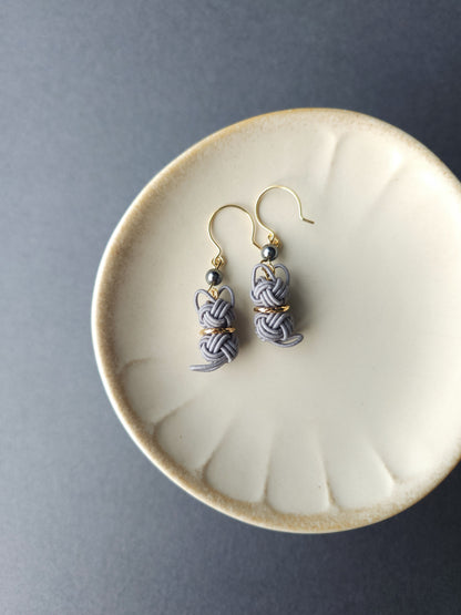 Cat  Earrings - Gray