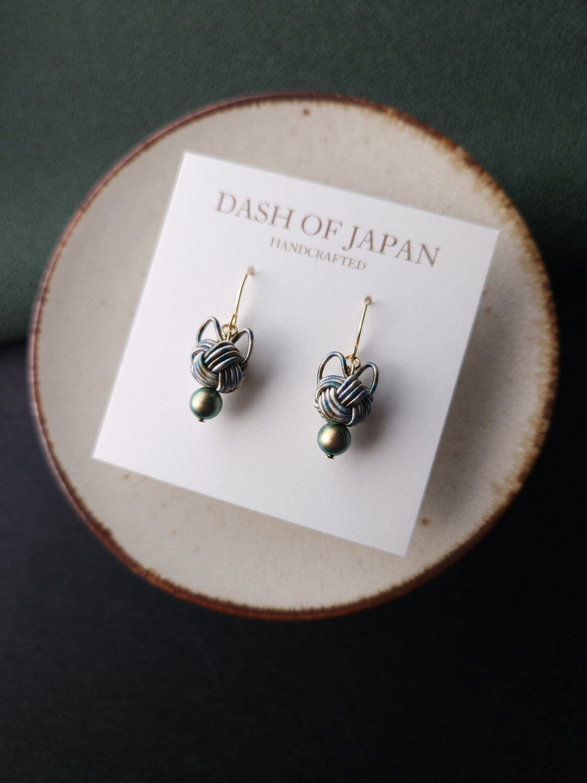 Cat Head Earrings  -Rustic Tabby