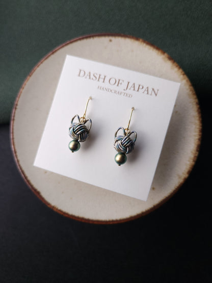 Cat Head Earrings  -Rustic Tabby