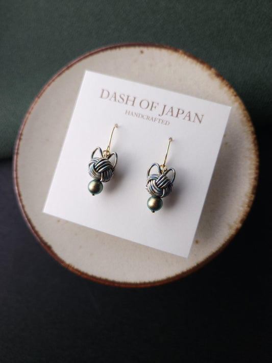 Cat Head Earrings  -Rustic Tabby