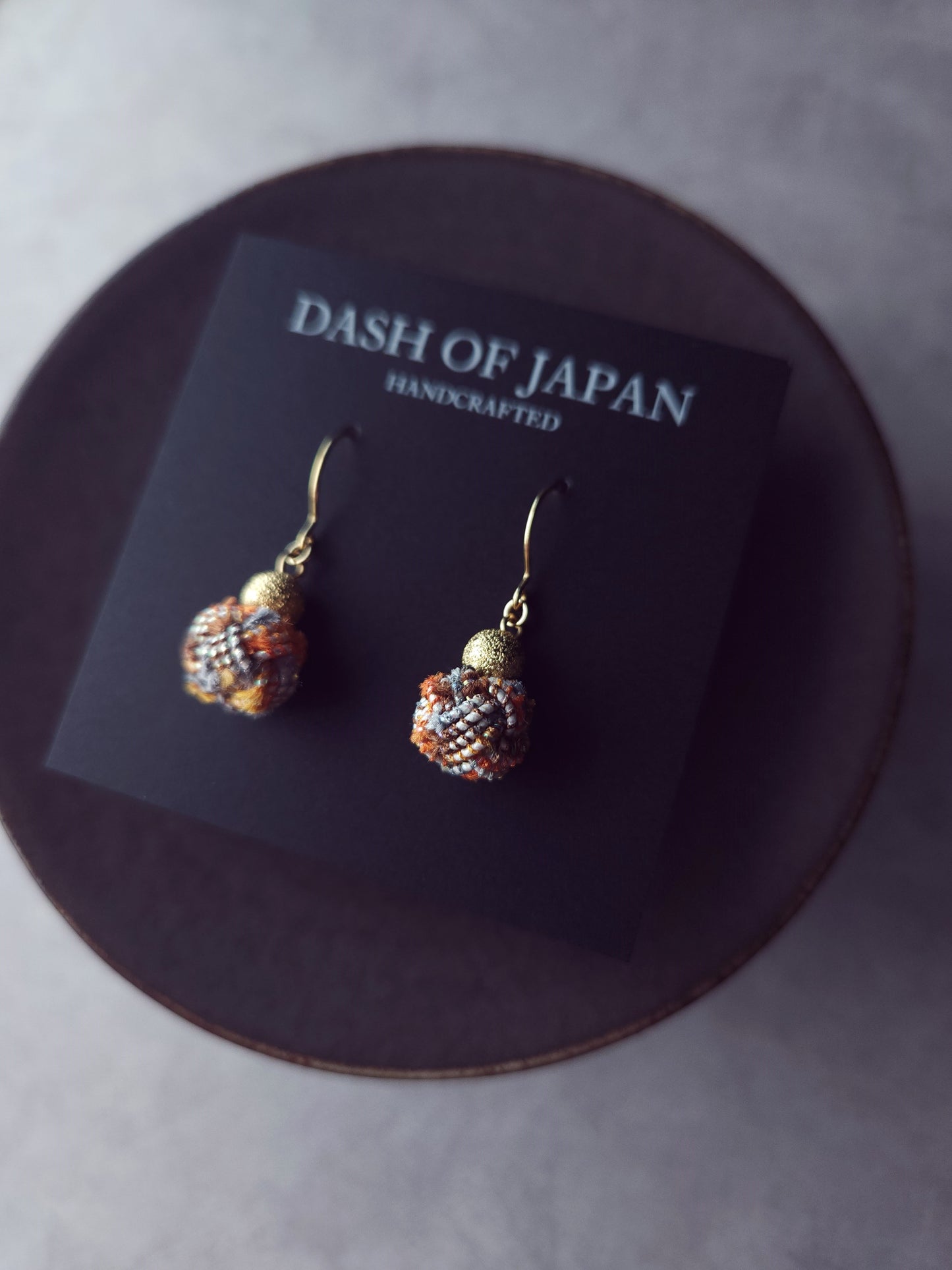 Pom Pom -Tweed Orange