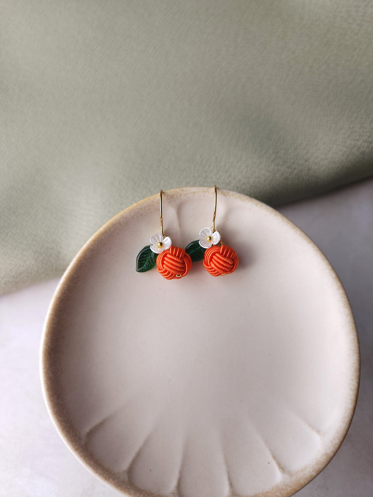 Fruits Earrings - Orange