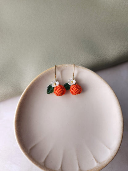 Fruits Earrings - Orange