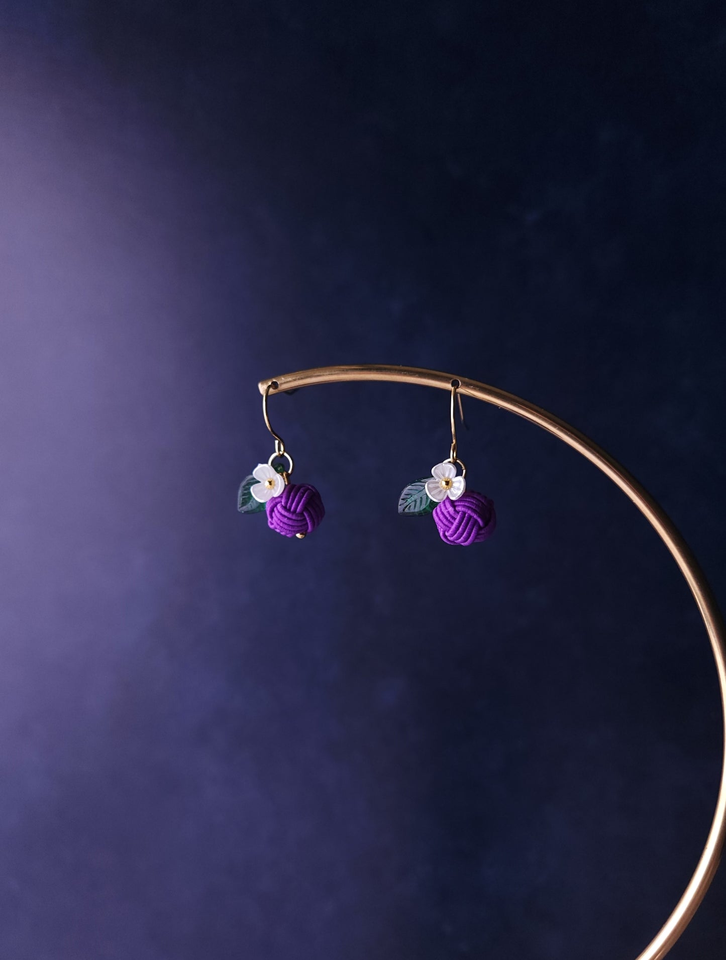 Fruits Earrings - Plum