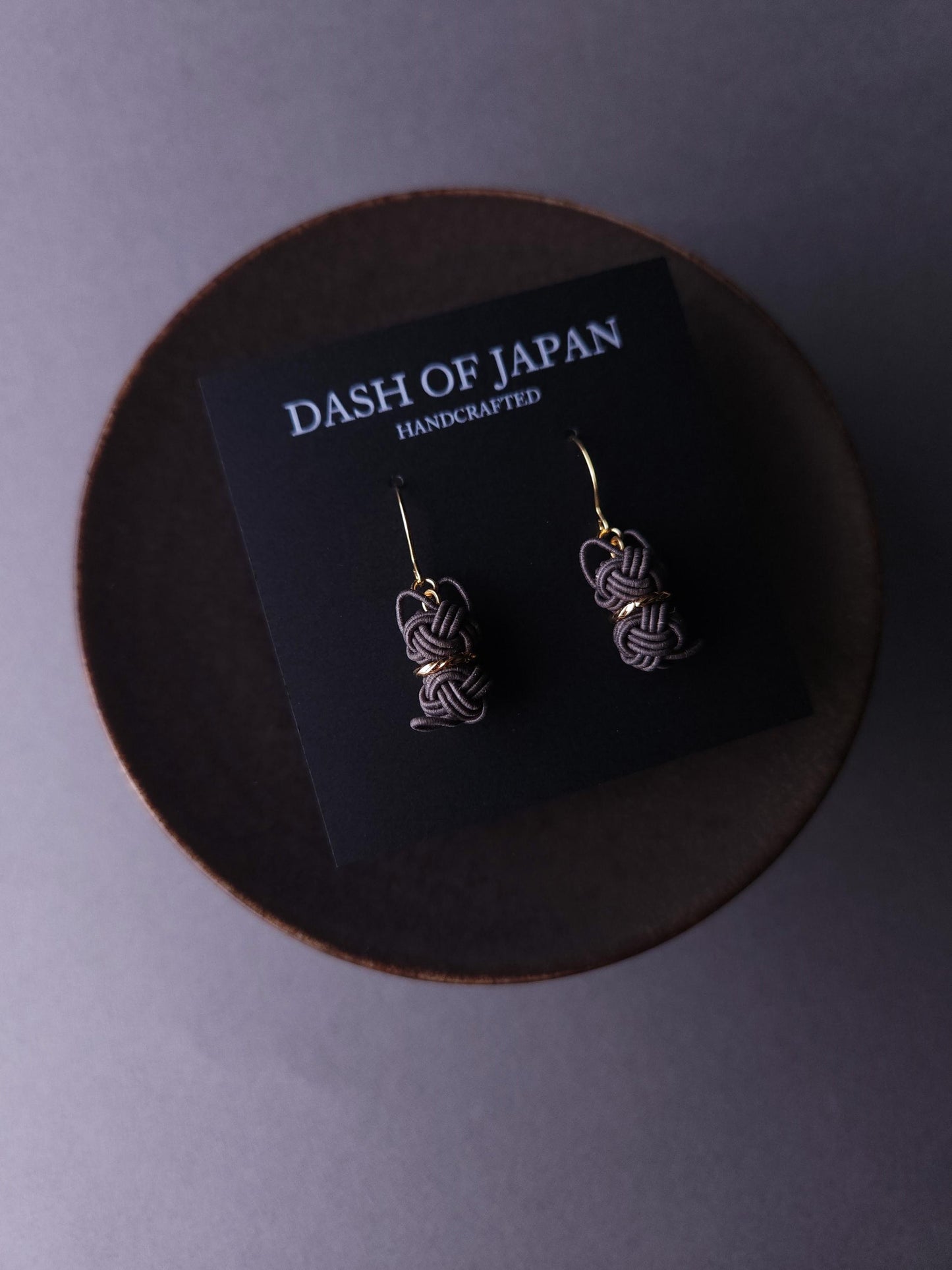 Cat Earrings  - Charcoal Gray