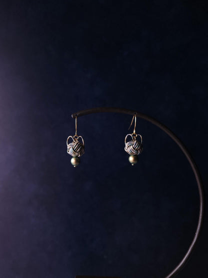 Cat Head Earrings  -Rustic Tabby