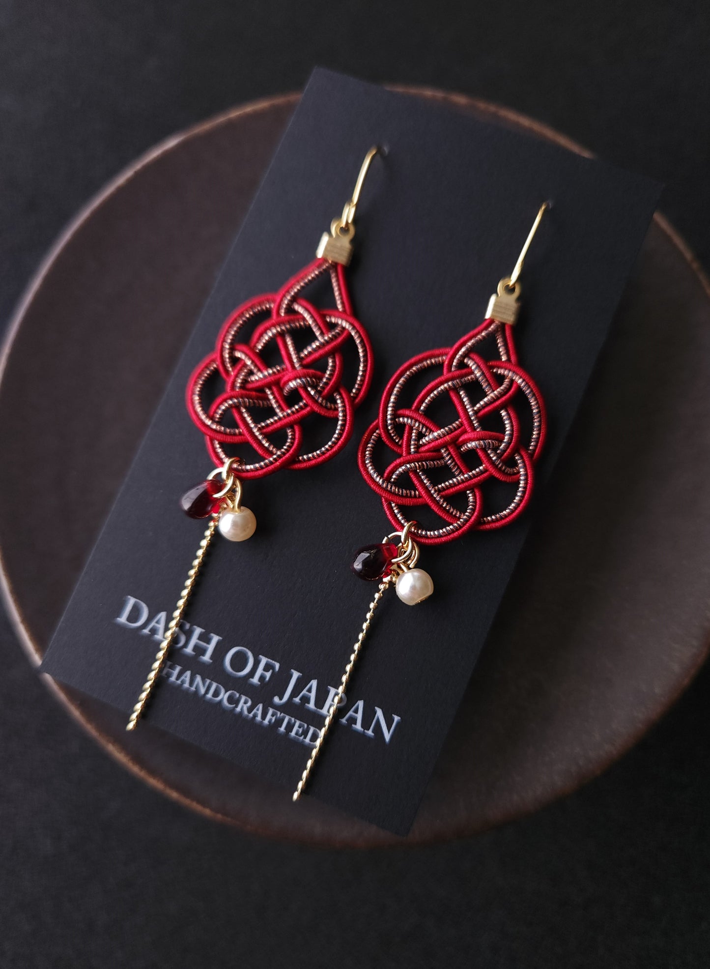Geometric - Wine Red