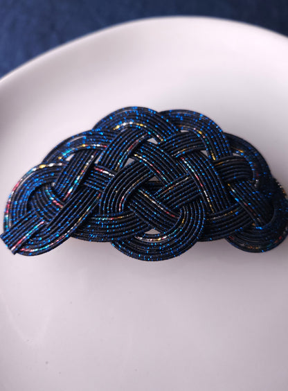 Hair Barrette - Galaxy Blue