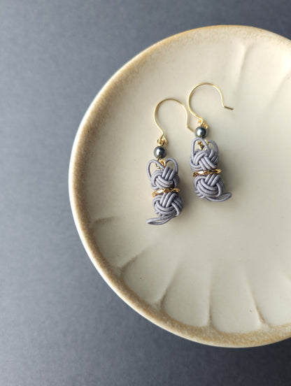 Cat  Earrings - Gray
