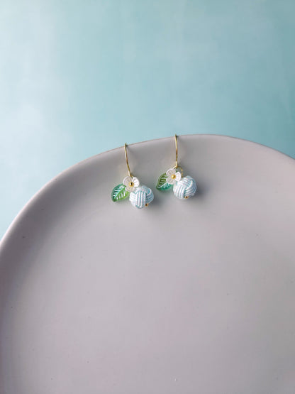 Fruits Earrings - Holographic Blue