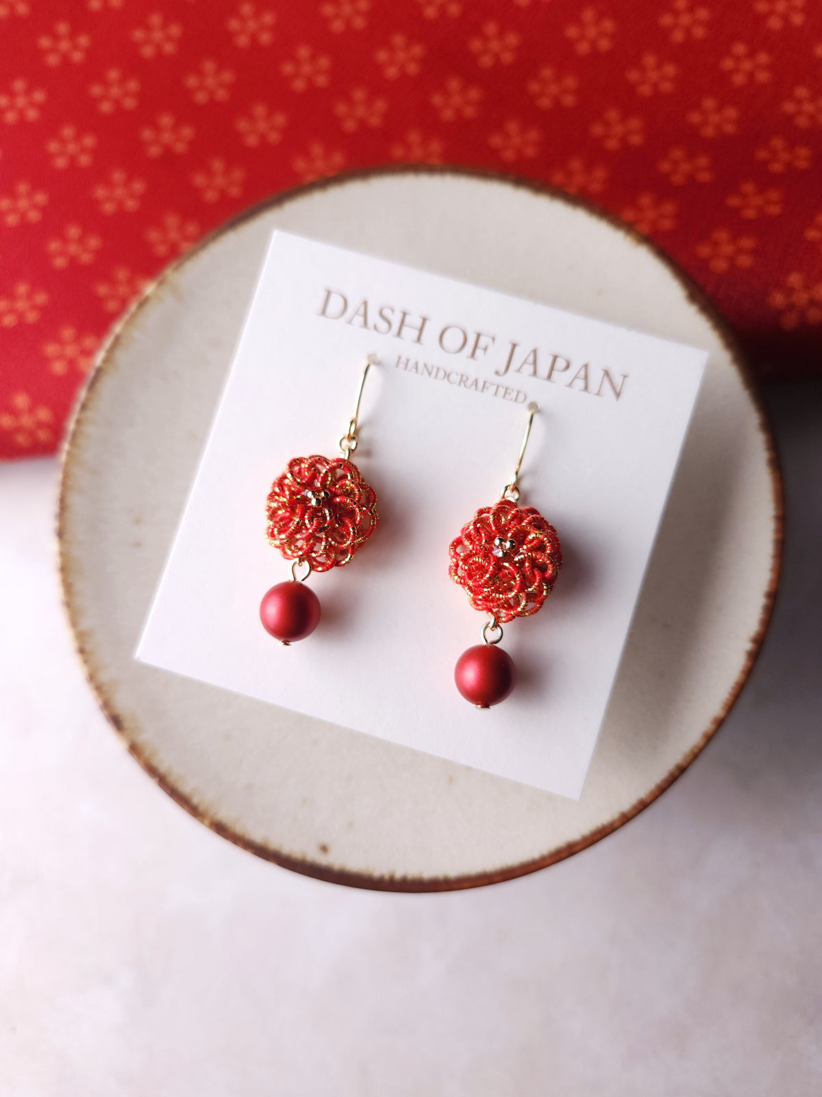 Chrysanthemum - Orange Red and Gold