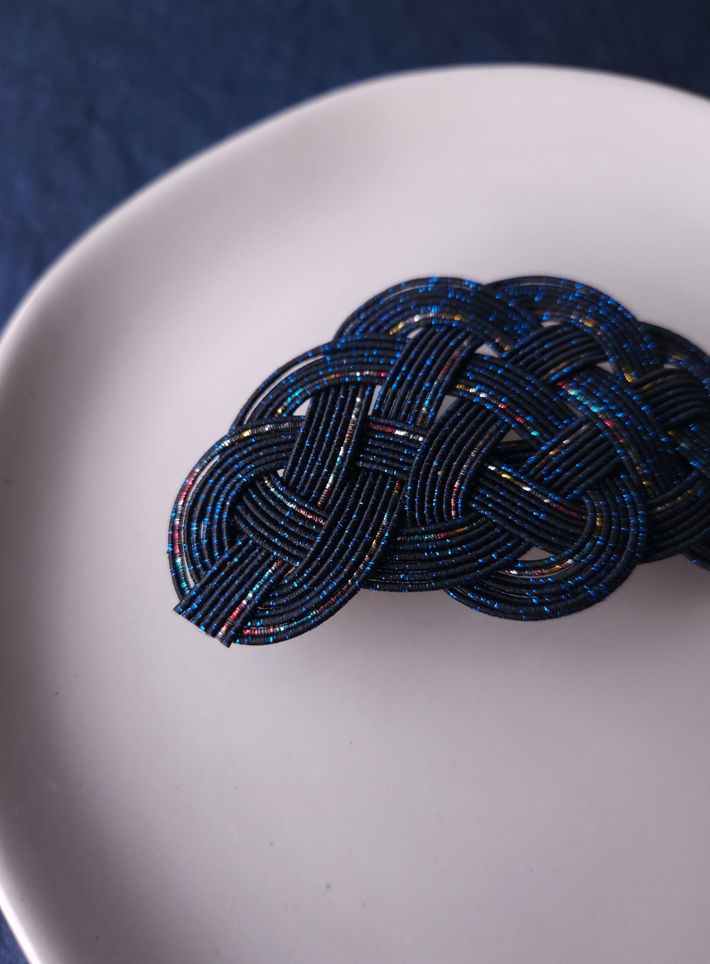 Hair Barrette - Galaxy Blue