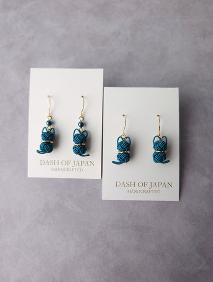 Cat Earrings  - Teal Green