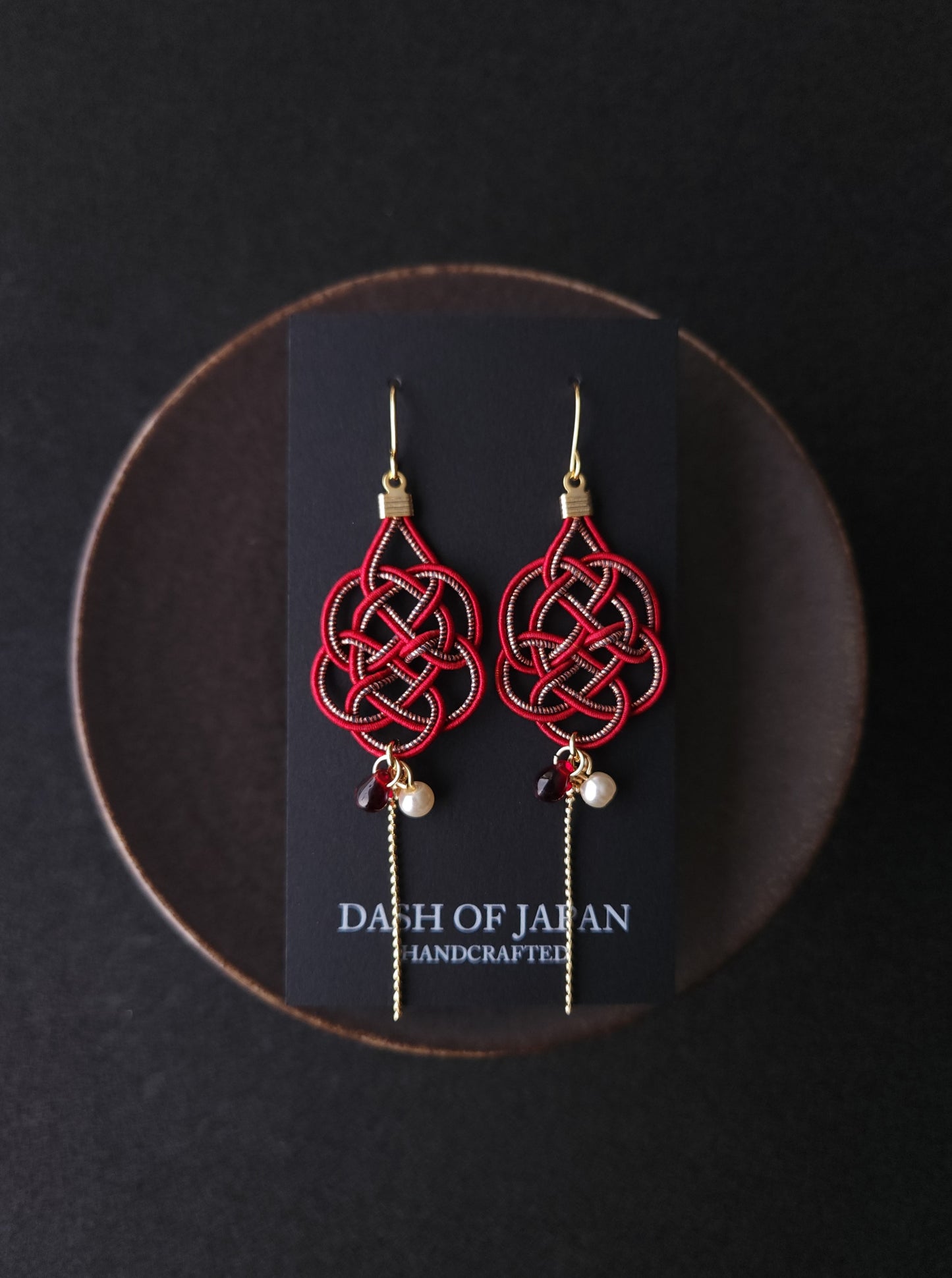 Geometric - Wine Red