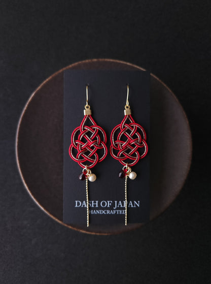 Geometric - Wine Red
