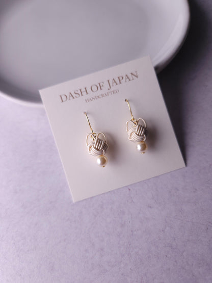 Cat Head Earrings - White