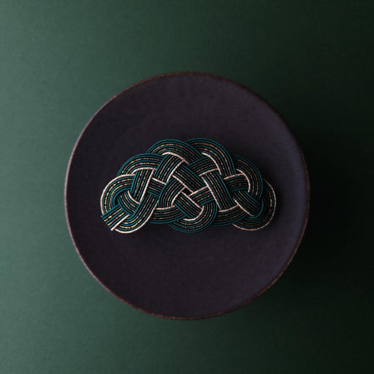 Hair Barrette - Deep Green