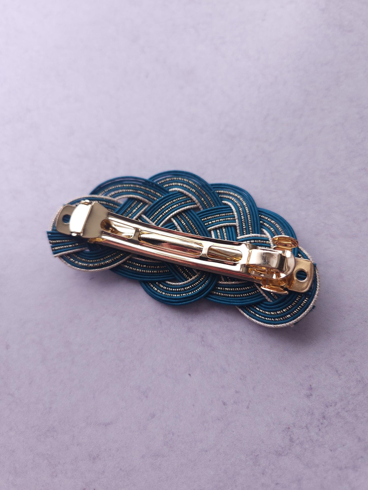 Hair Barrette - Teal Green