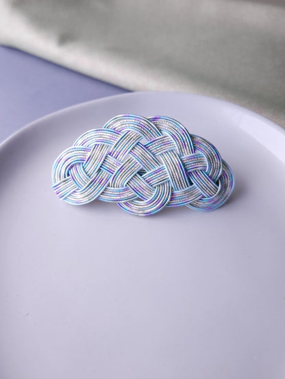 Hair Barrette - Hydrangea Blue Purple
