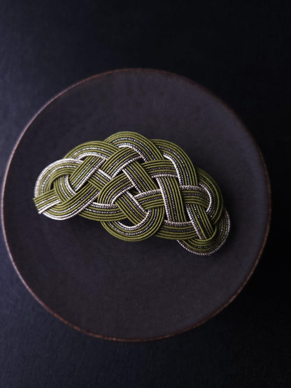 Hair Barrette - Matcha Green