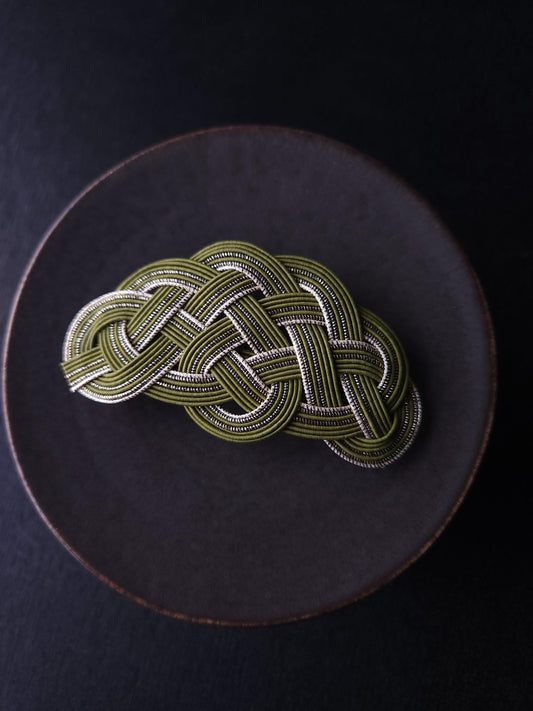 Hair Barrette - Matcha Green