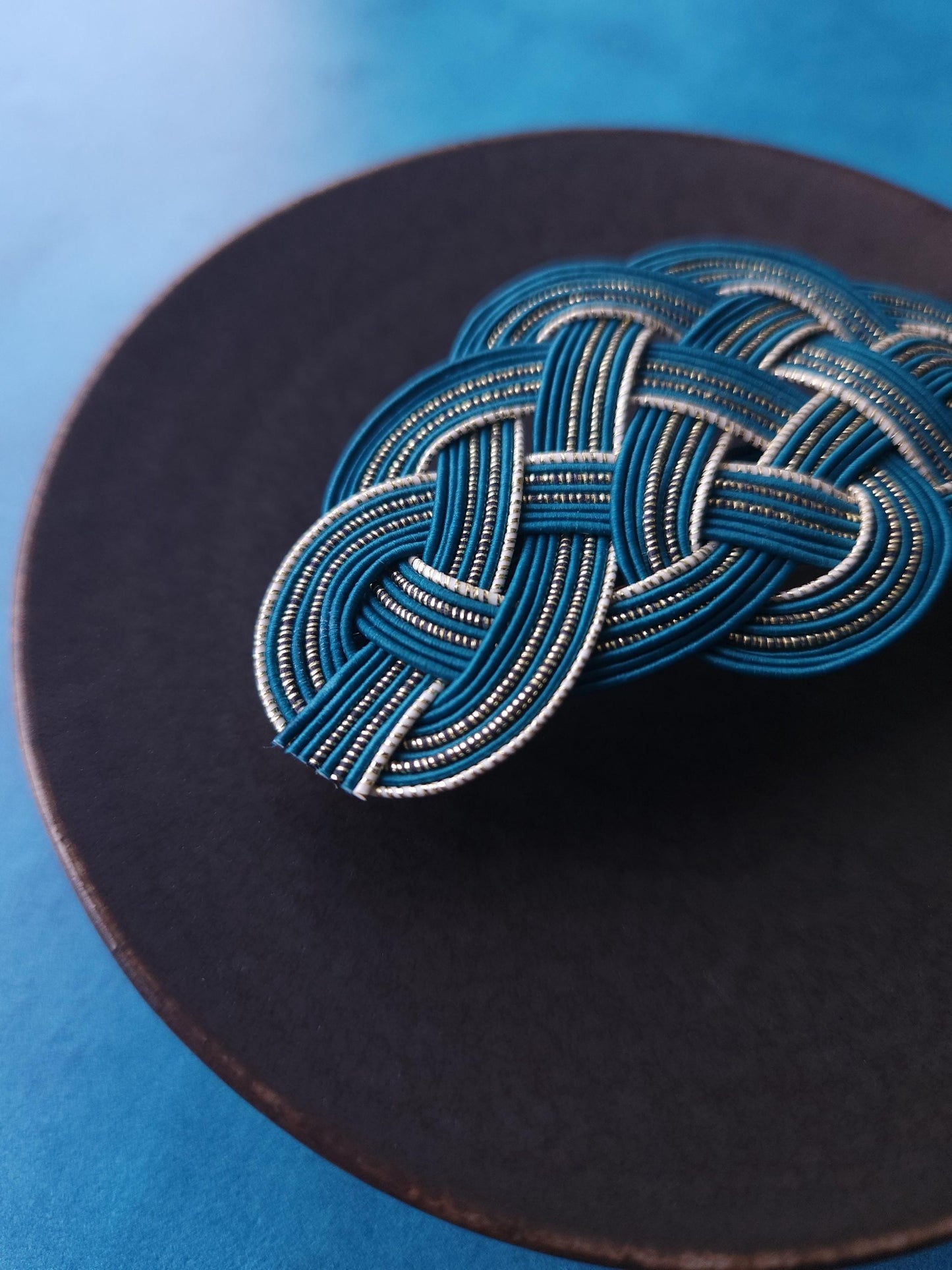 Hair Barrette - Teal Green