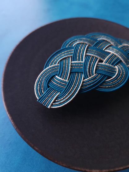 Hair Barrette - Teal Green